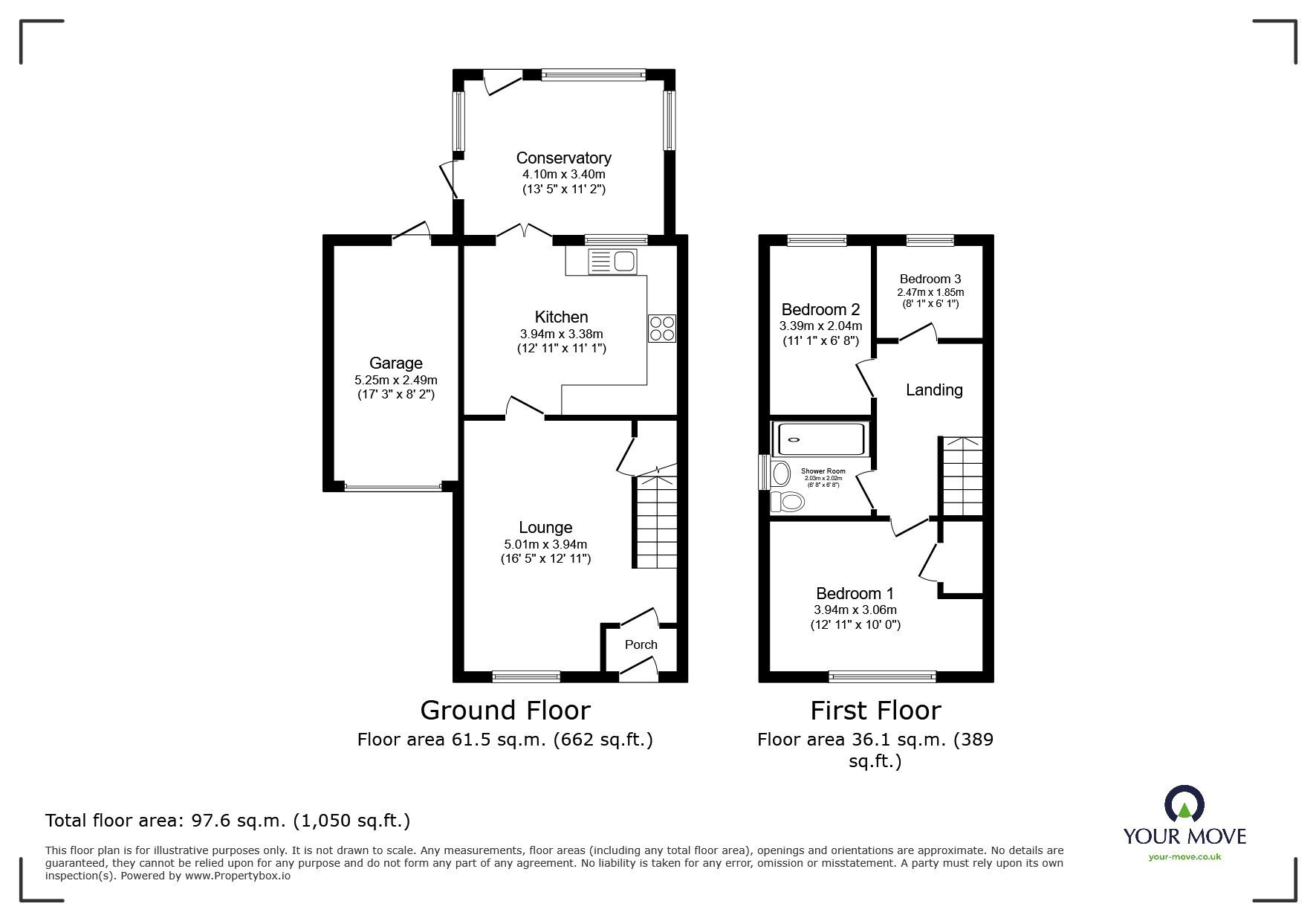 Floorplan of 3 bedroom Semi Detached House for sale, Woodfield Avenue, Lincoln, Lincolnshire, LN6