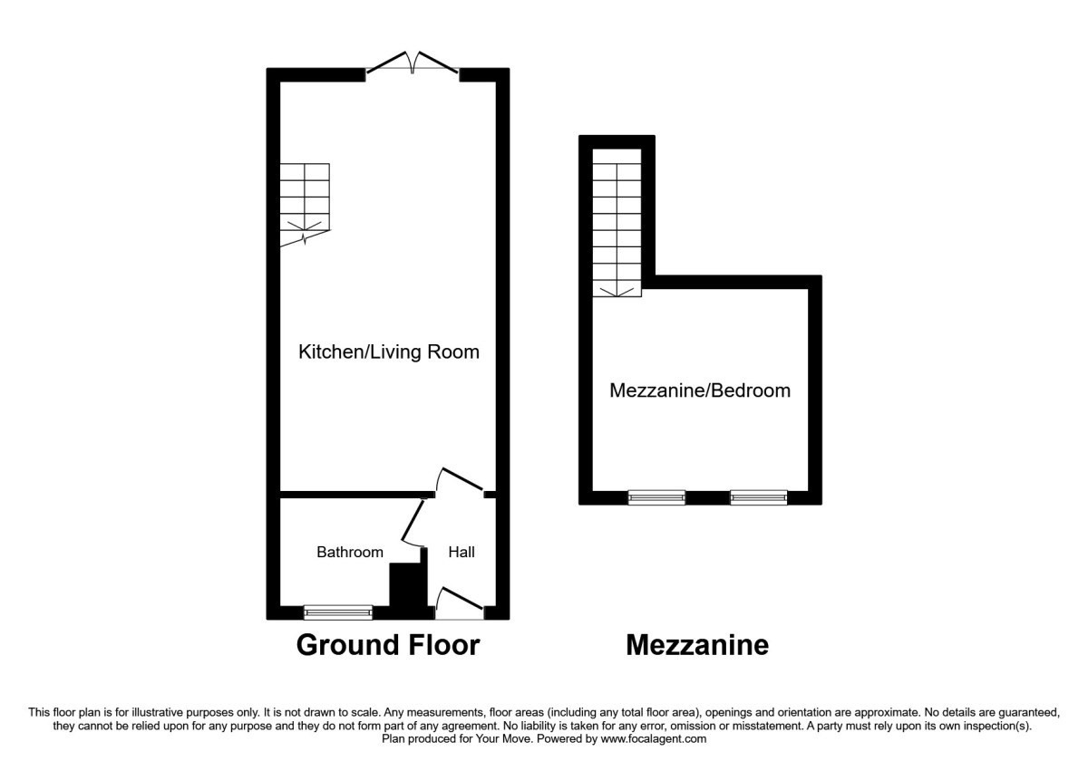 Floorplan of 1 bedroom Mid Terrace House for sale, Spilsby Close, Lincoln, Lincolnshire, LN6