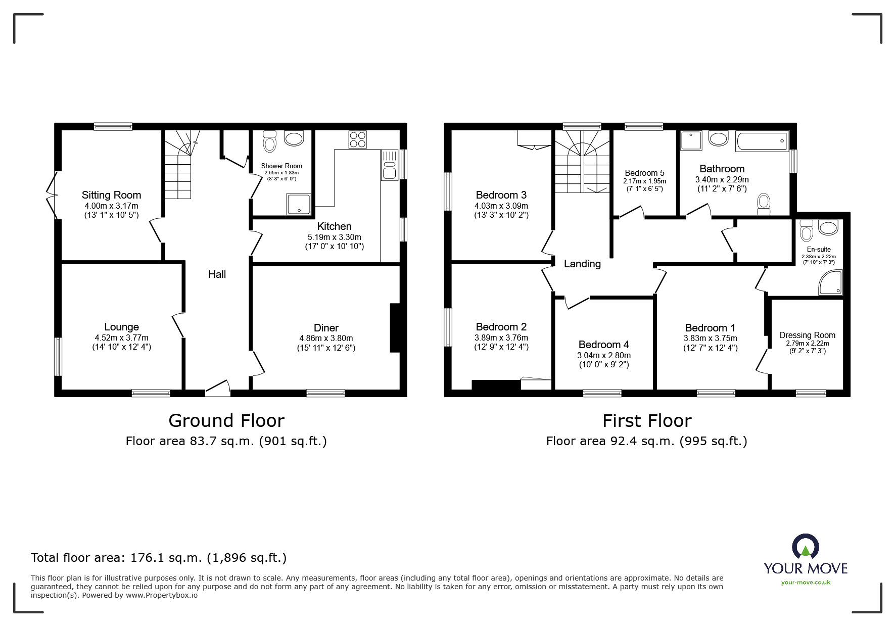 Floorplan of 5 bedroom Semi Detached House for sale, Church Lane, Bardney, Lincolnshire, LN3