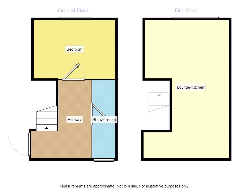Floorplan of 1 bedroom Mid Terrace House to rent, Woodburn Place, Lincoln, Lincolnshire, LN5