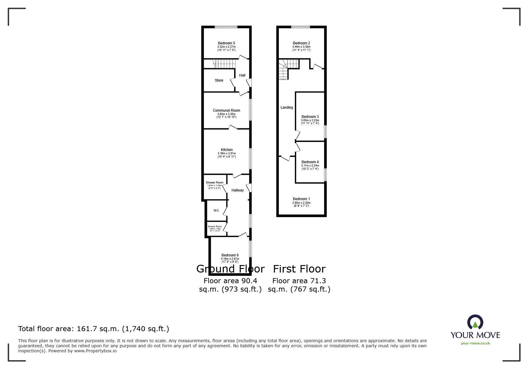 Floorplan of 6 bedroom End Terrace House for sale, Percy Street, Lincoln, Lincolnshire, LN2