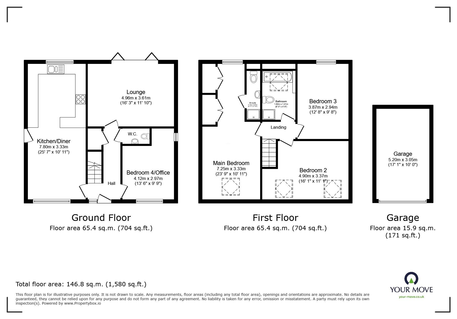 Floorplan of 4 bedroom Detached House for sale, Mill Lane, North Hykeham, Lincolnshire, LN6