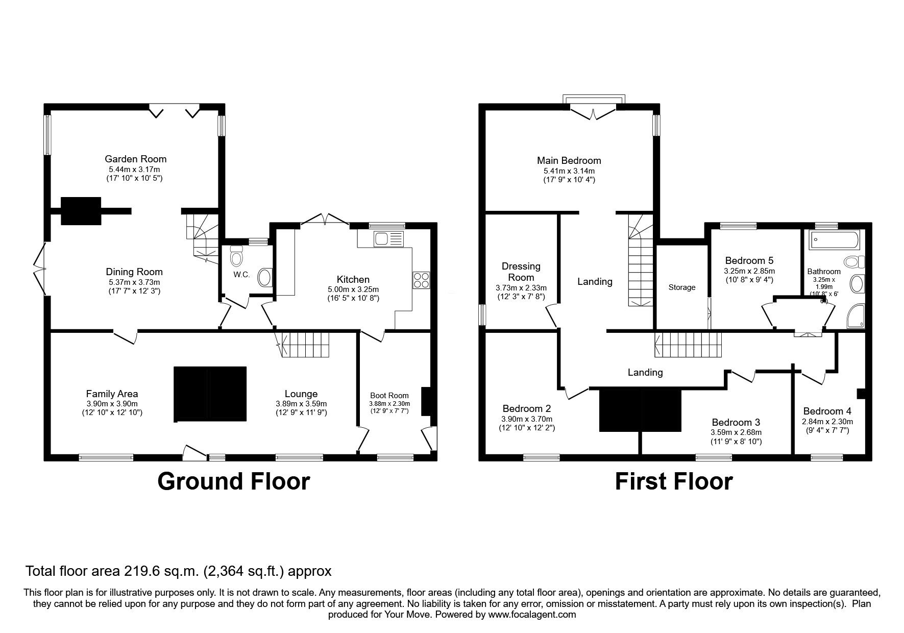 Floorplan of 5 bedroom Detached House for sale, Church Lane, Reepham, Lincolnshire, LN3