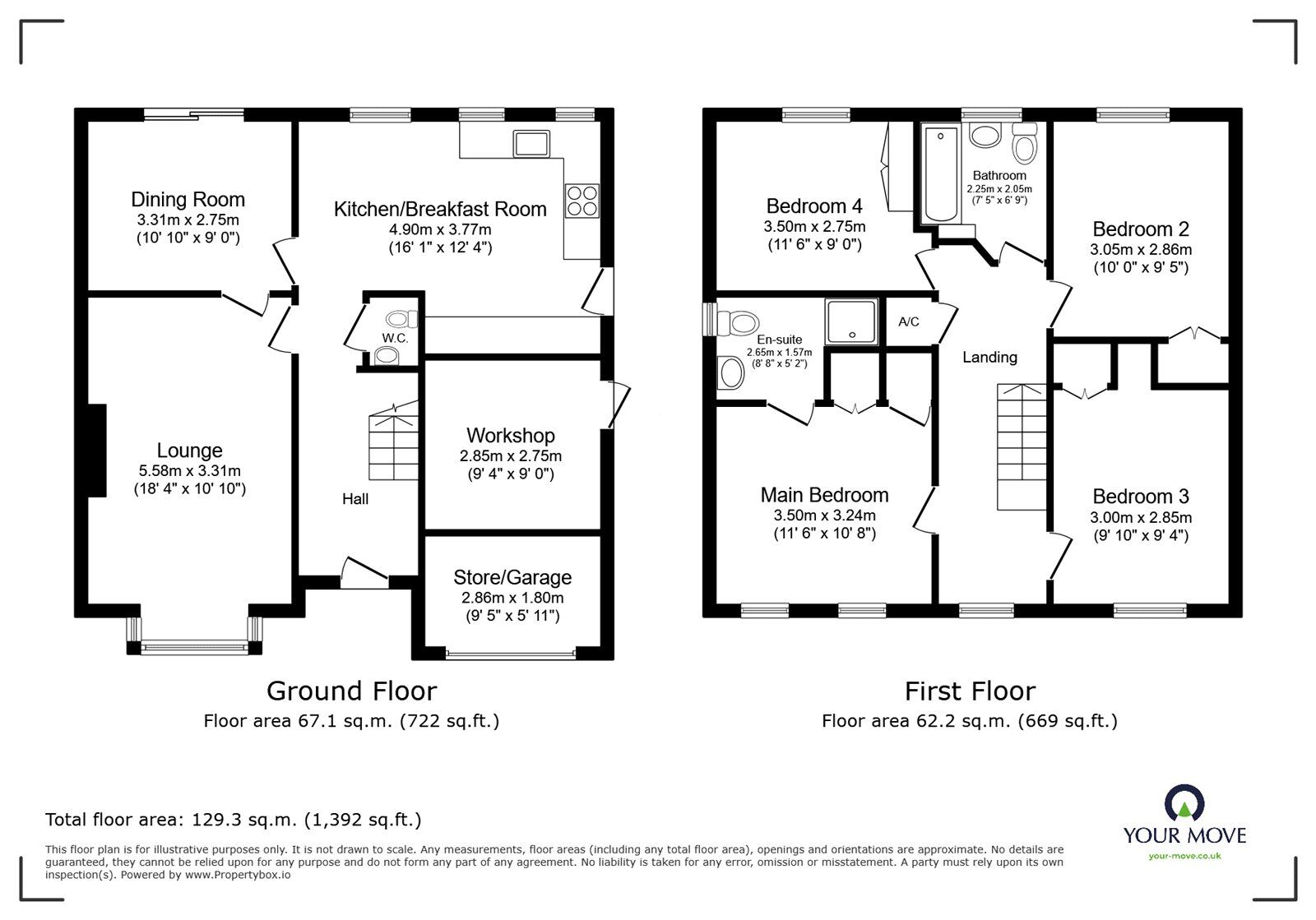 Floorplan of 4 bedroom Detached House for sale, Berilldon Drive, Lincoln, Lincolnshire, LN1