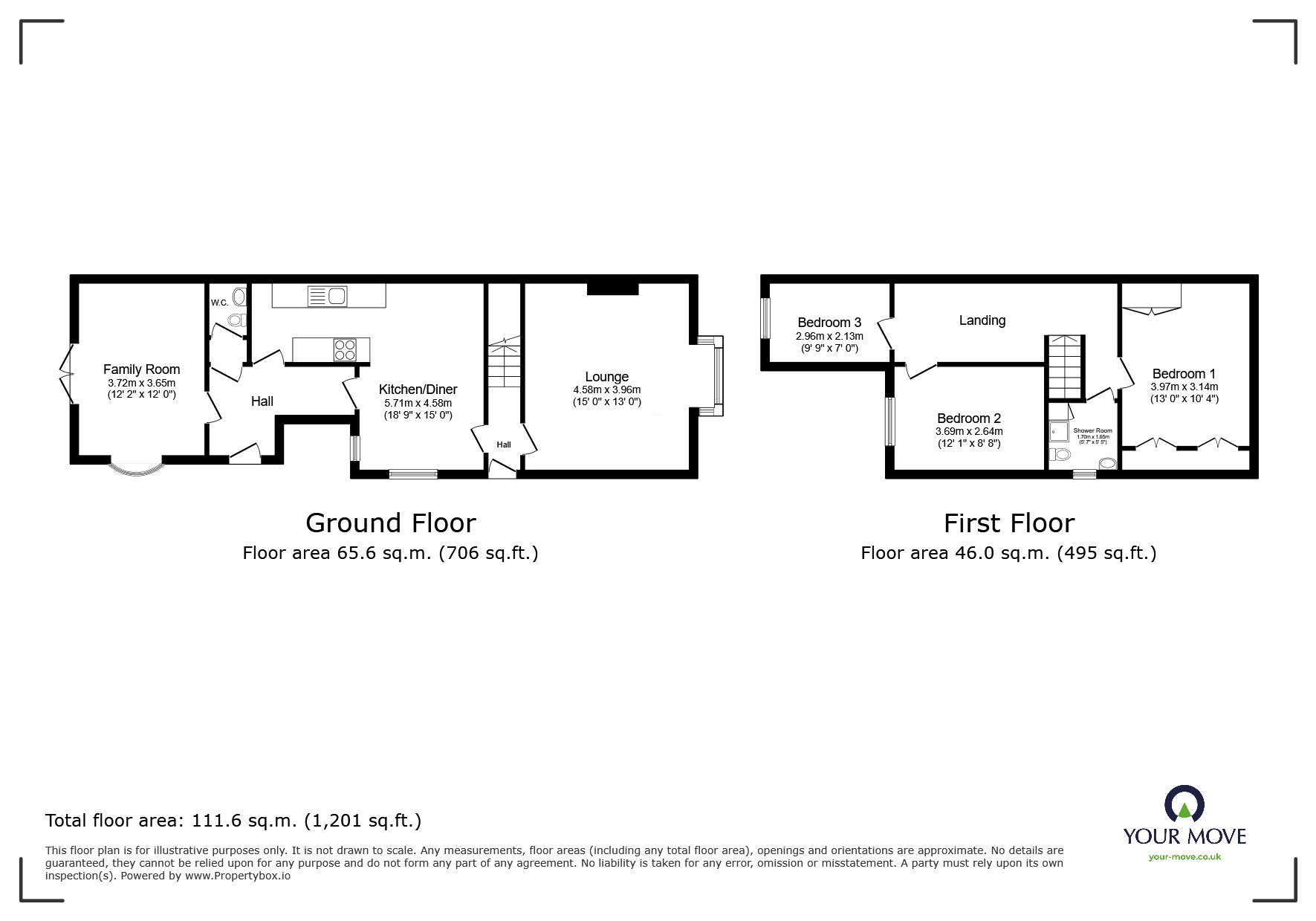 Floorplan of 3 bedroom Semi Detached House to rent, Hainton Road, Lincoln, Lincolnshire, LN6