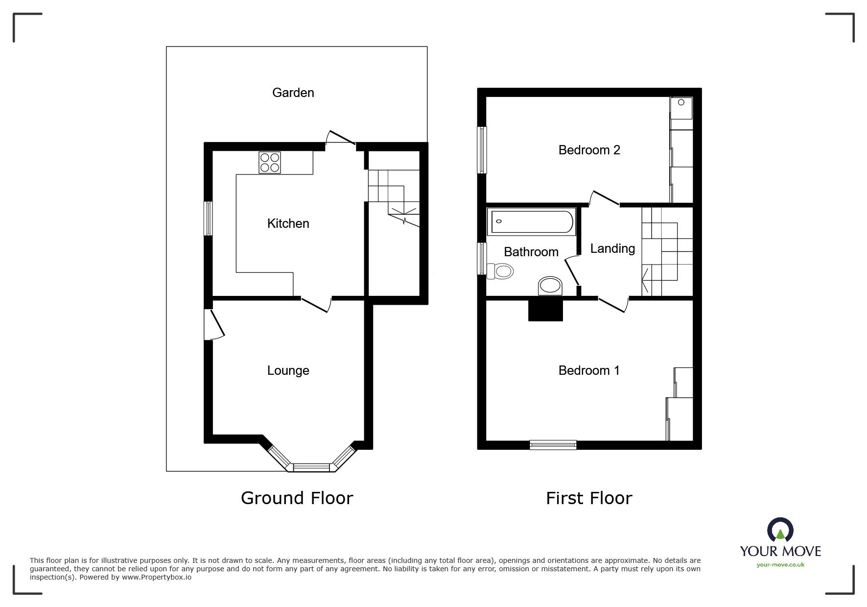 Floorplan of 2 bedroom House to rent, Queen Street, Lincoln, Lincolnshire, LN5