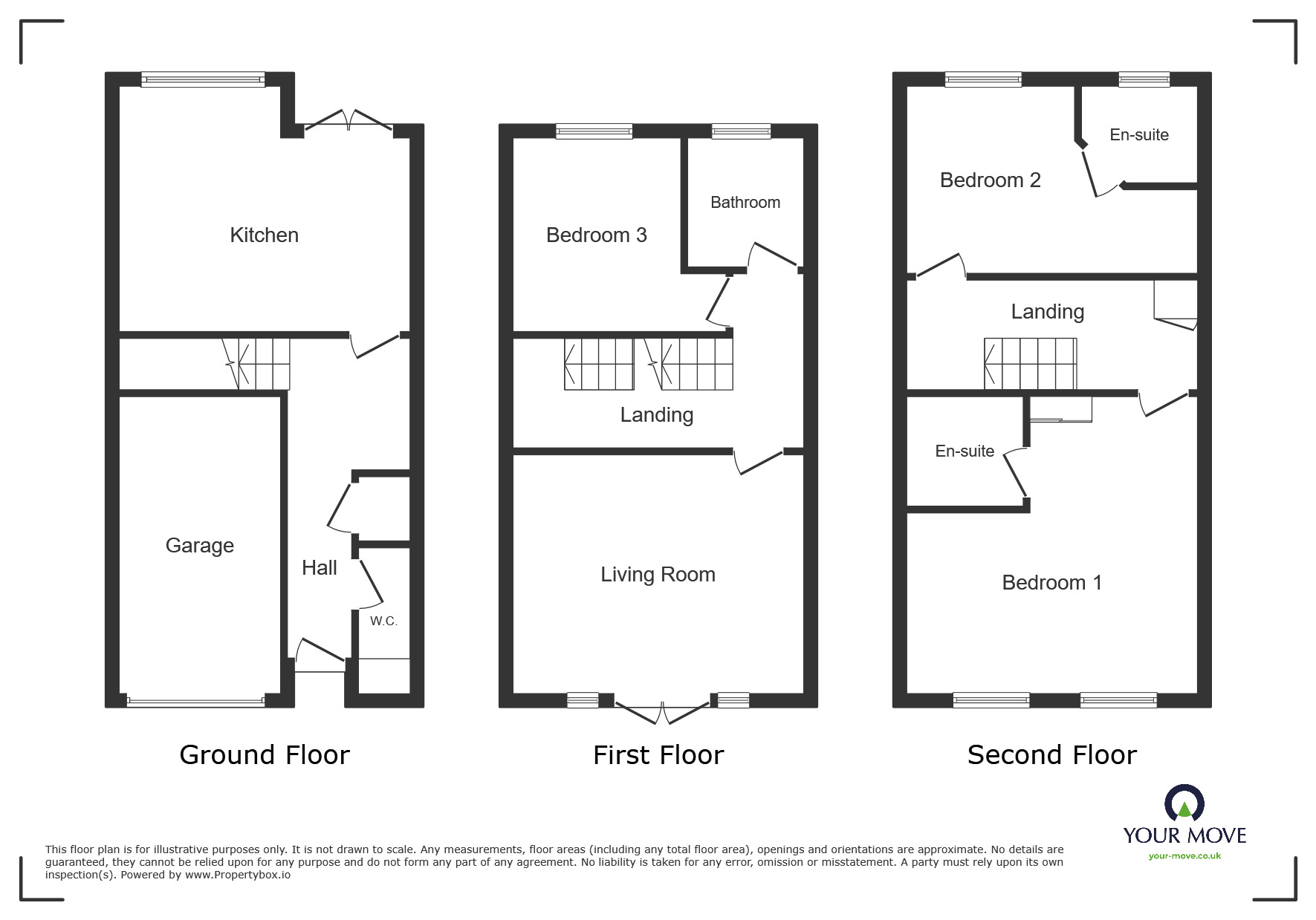 Floorplan of 3 bedroom Semi Detached House for sale, Mercury Close, North Hykeham, Lincolnshire, LN6