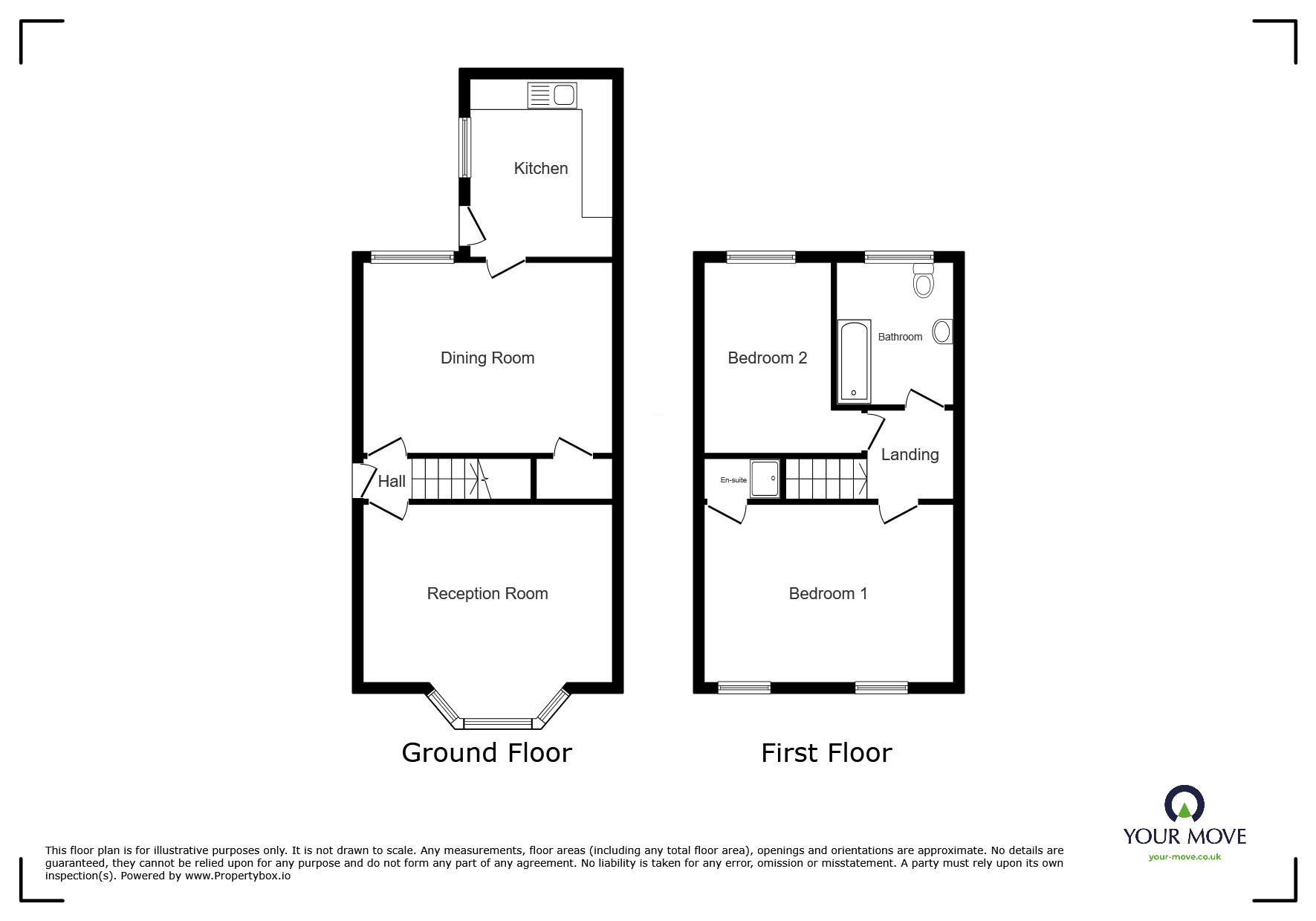 Floorplan of 2 bedroom End Terrace House to rent, Frederick Street, Lincoln, Lincolnshire, LN2