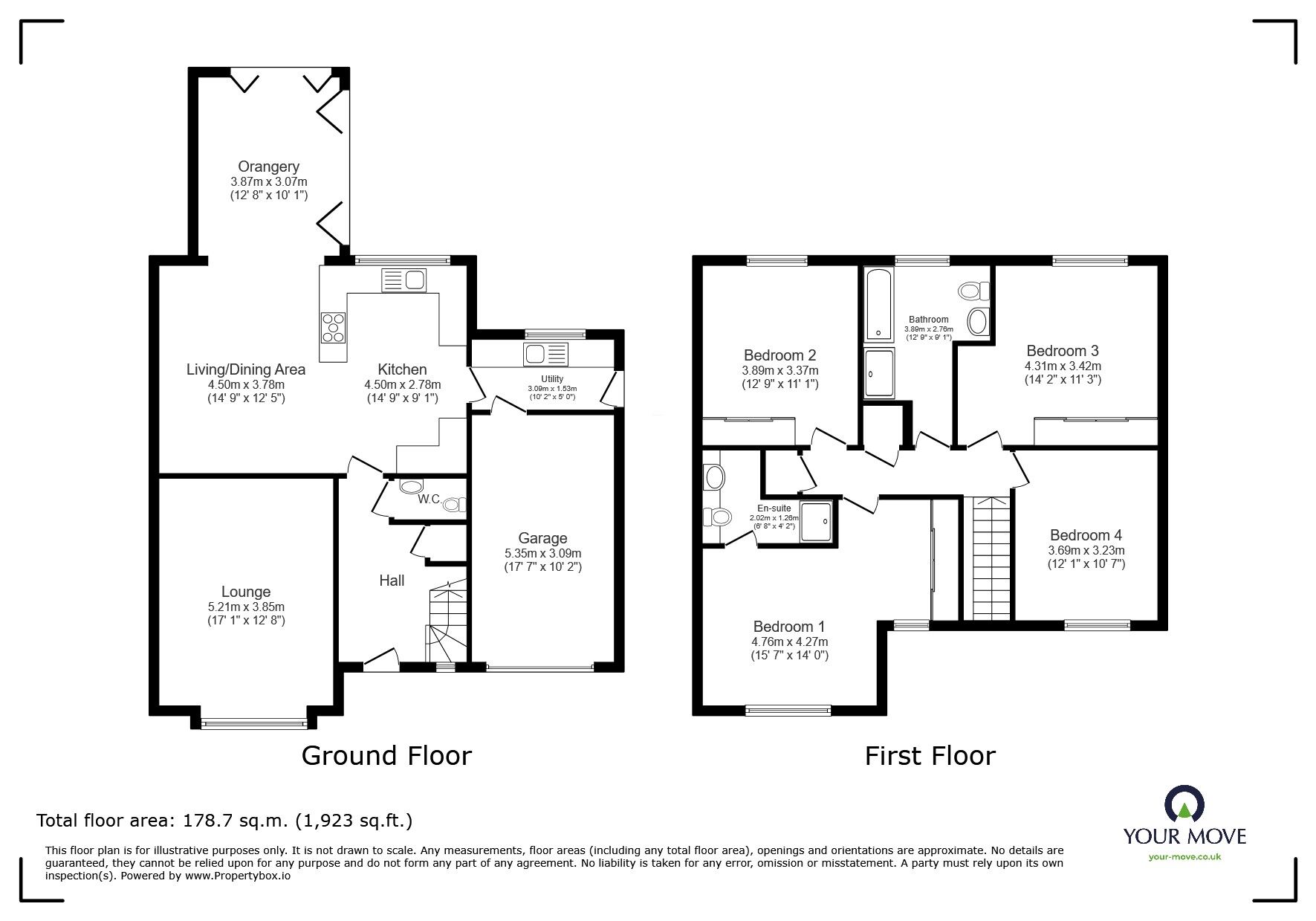 Floorplan of 4 bedroom Detached House for sale, Acorn Drive, South Hykeham, Lincolnshire, LN6