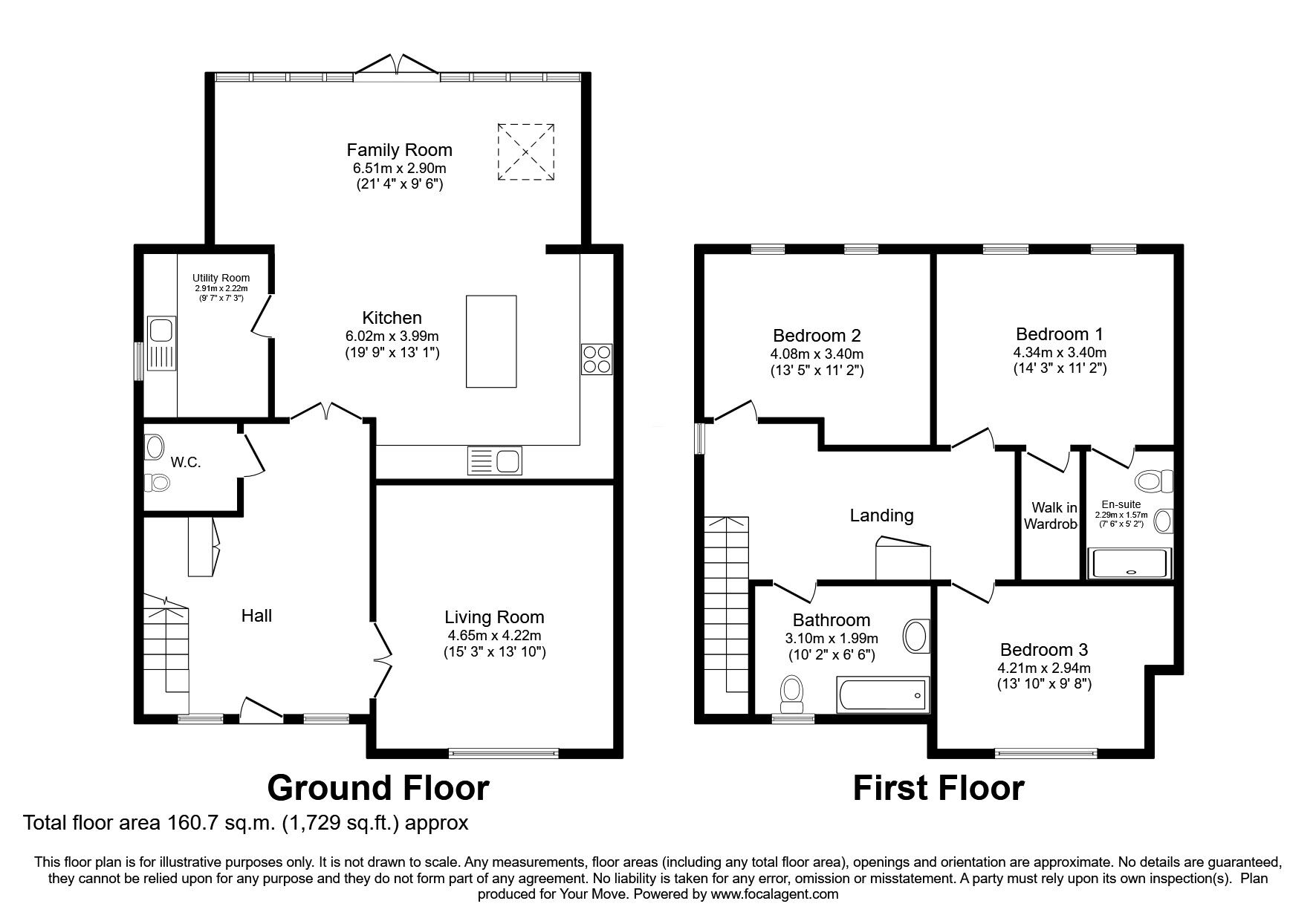 Floorplan of 3 bedroom Detached House for sale, The Orchard, Sturton By Stow, Lincolnshire, LN1