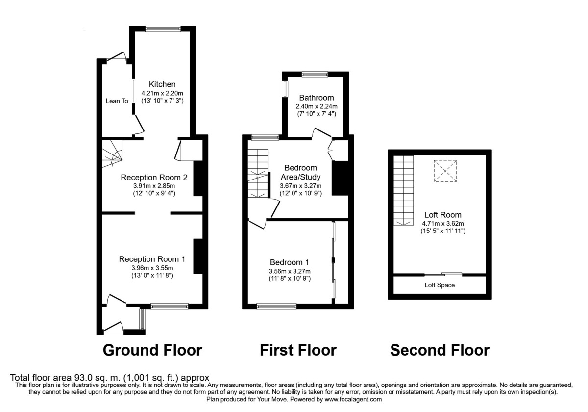 Floorplan of 2 bedroom Mid Terrace House to rent, Essex Road, Longfield, Kent, DA3