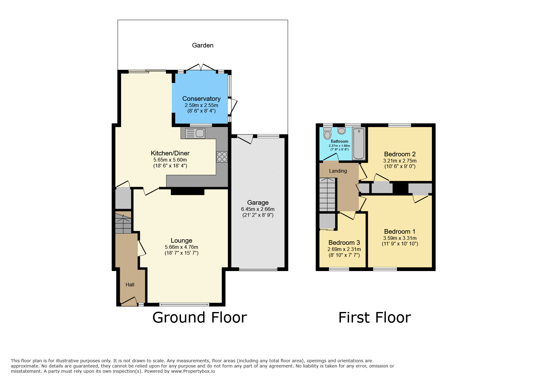 Floorplan of 3 bedroom Semi Detached House for sale, Northdown Road, Longfield, Kent, DA3