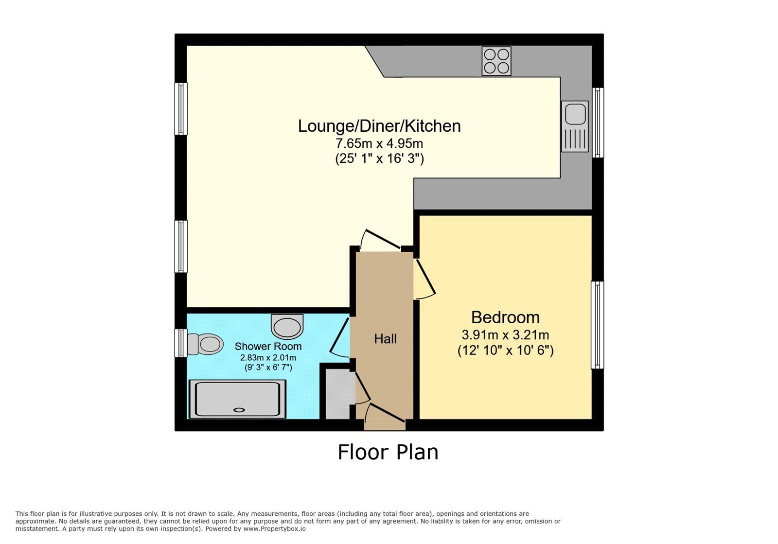 Floorplan of 1 bedroom  Flat for sale, Gallops View, Brick Field Farm, Kent, DA3