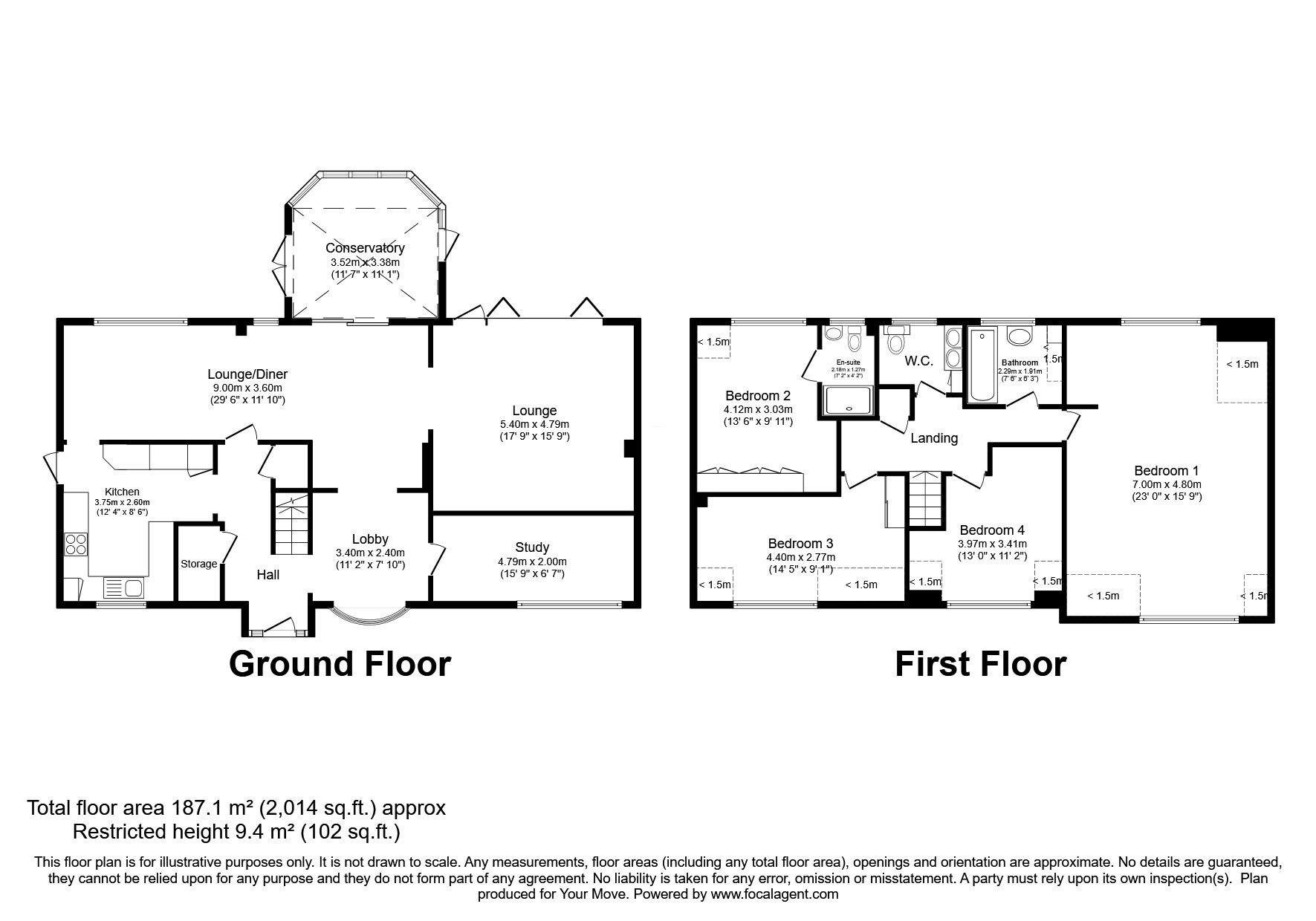 Floorplan of 4 bedroom Detached House for sale, Gorsewood Road, Hartley, DA3