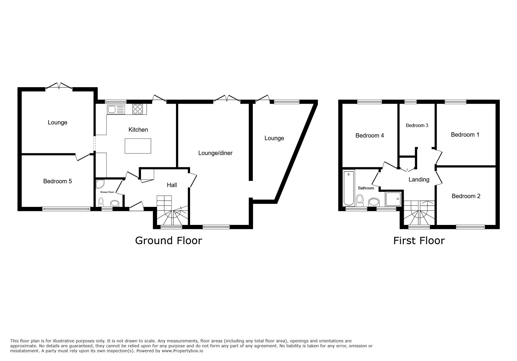 Floorplan of 5 bedroom Link Detached House for sale, Capelands, New Ash Green, Kent, DA3