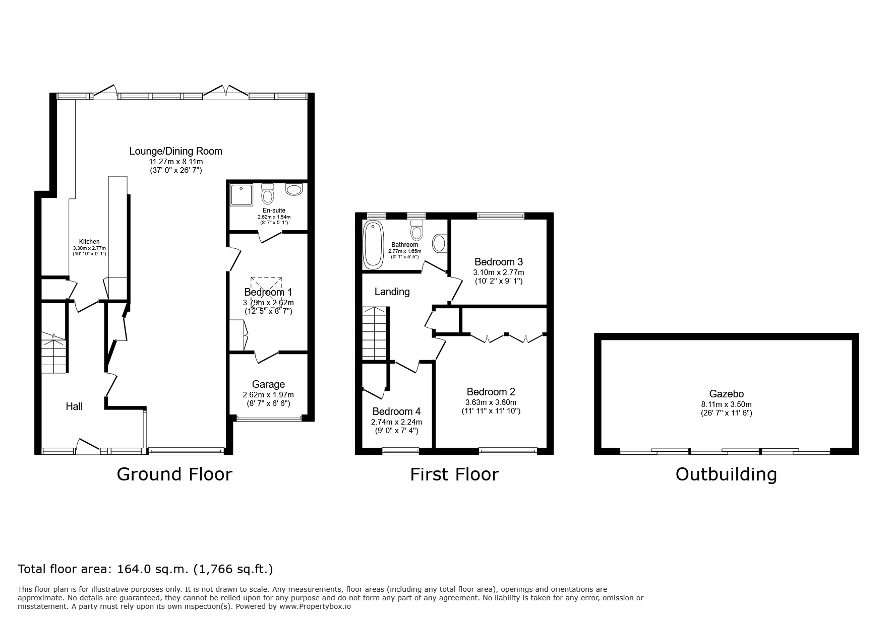 Floorplan of 4 bedroom Semi Detached House for sale, Northdown Road, Longfield, Kent, DA3