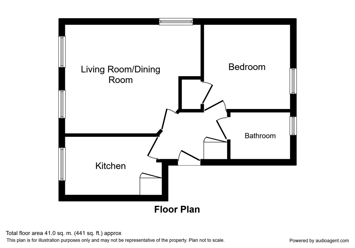 Floorplan of 1 bedroom  Flat to rent, Bridgeside Mews, Maidstone, Kent, ME15