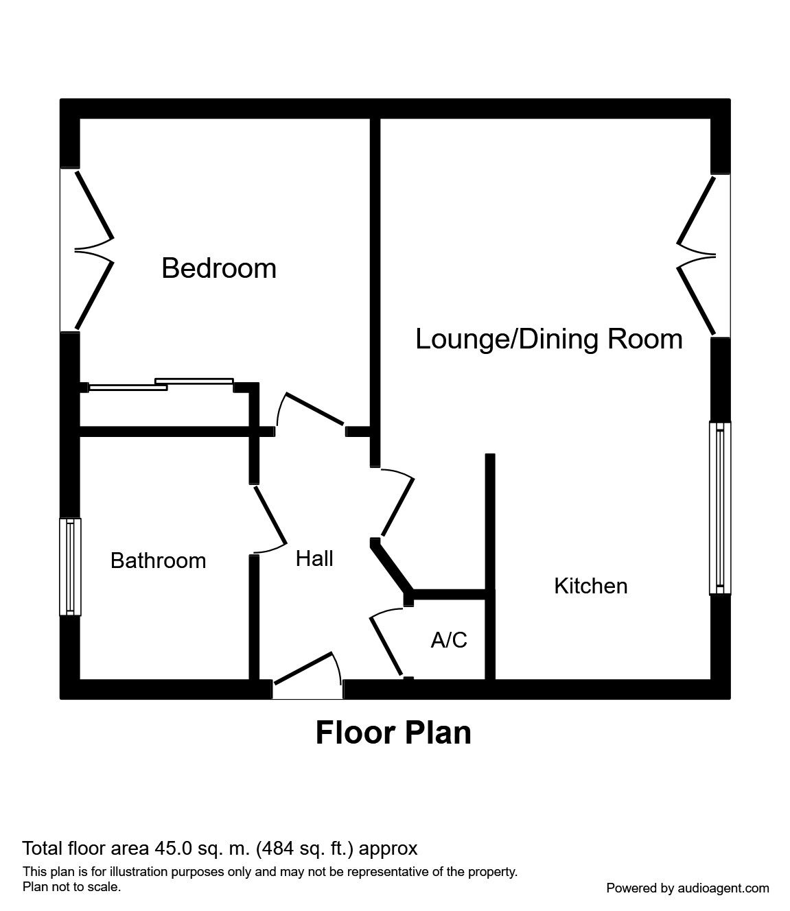 Floorplan of 1 bedroom Flat to rent, Church Street, Maidstone, Kent, ME14