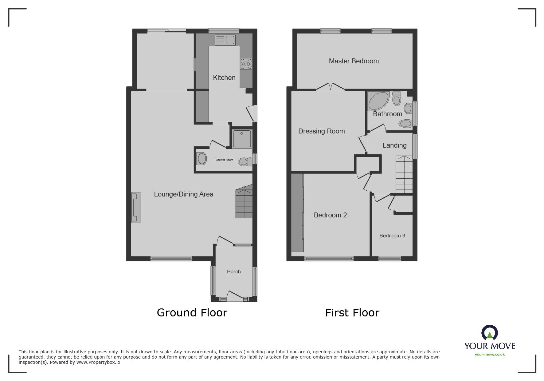 Floorplan of 3 bedroom Semi Detached House for sale, Allington Way, Maidstone, Kent, ME16