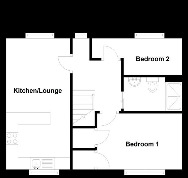 Floorplan of 2 bedroom  Flat to rent, Highland Road, Maidstone, Kent, ME15