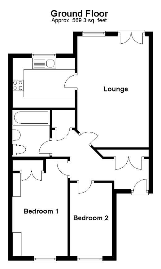 Floorplan of 2 bedroom  Flat for sale, Enterprise Road, Maidstone, Kent, ME15