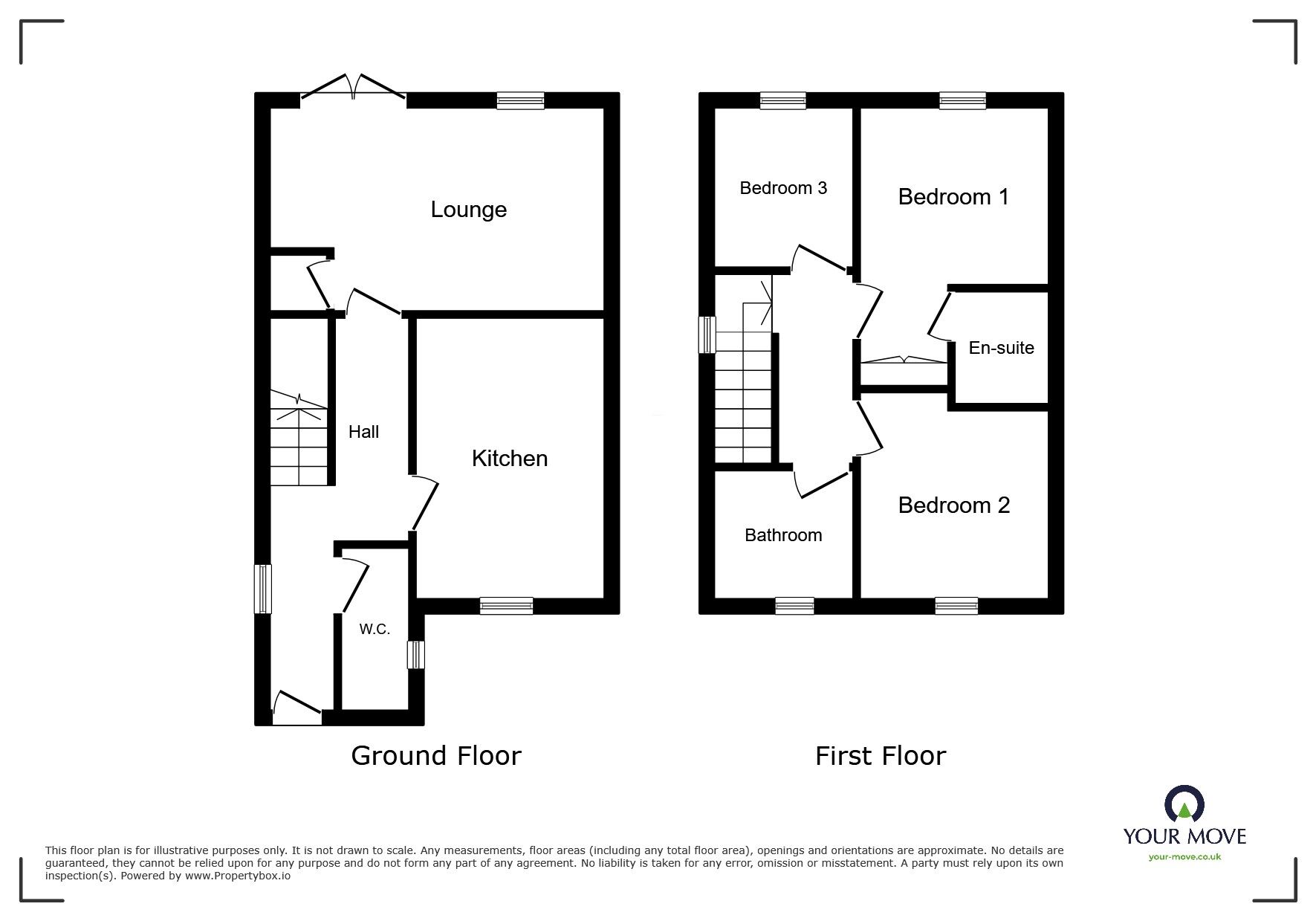 Floorplan of 3 bedroom Semi Detached House for sale, Douglas Road, Maidstone, Kent, ME16
