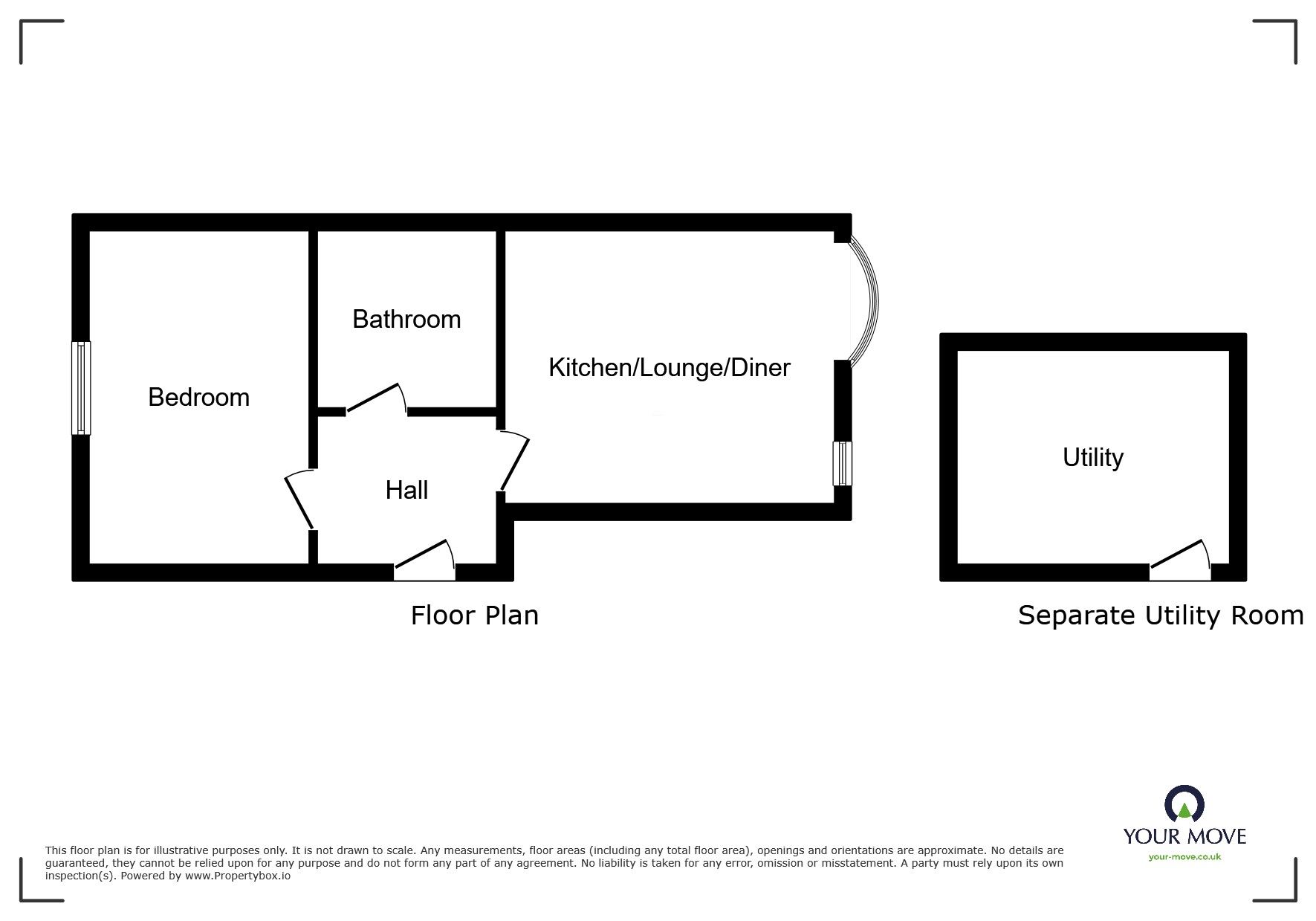 Floorplan of 1 bedroom  Flat for sale, Clarendon Place, King Street, Kent, ME14