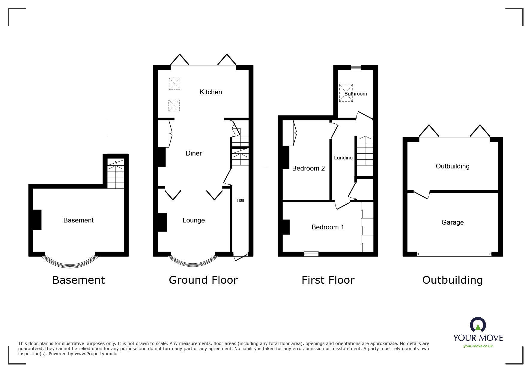 Floorplan of 2 bedroom  House for sale, Heath Road, Maidstone, Kent, ME16