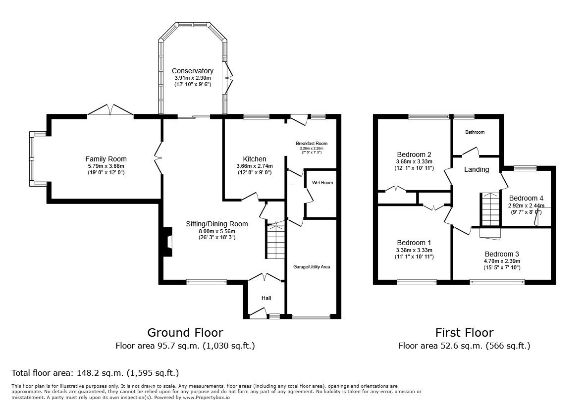 Floorplan of 4 bedroom Semi Detached House for sale, Landrail Road, Lower Halstow, Kent, ME9