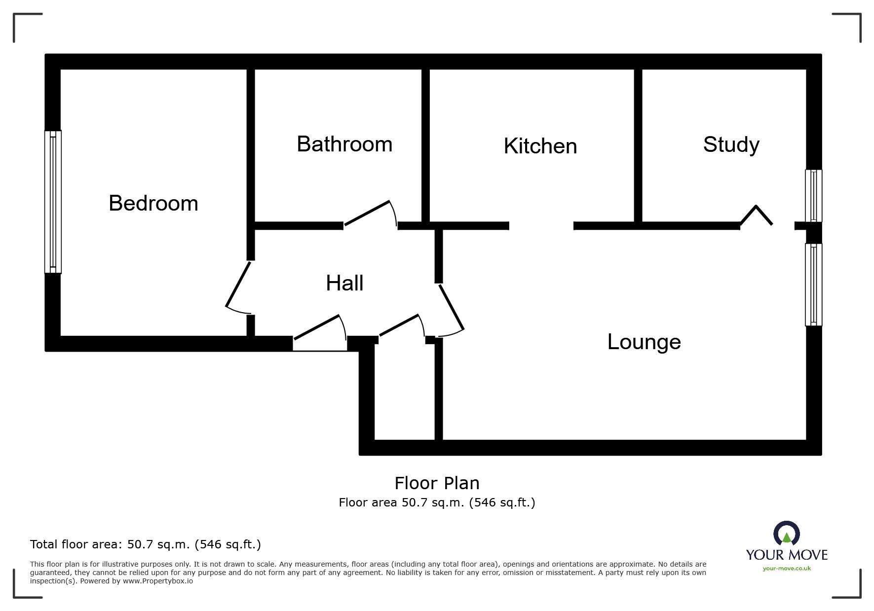 Floorplan of 1 bedroom Flat for sale, Birkdale Court, Buckland Road, Kent, ME16