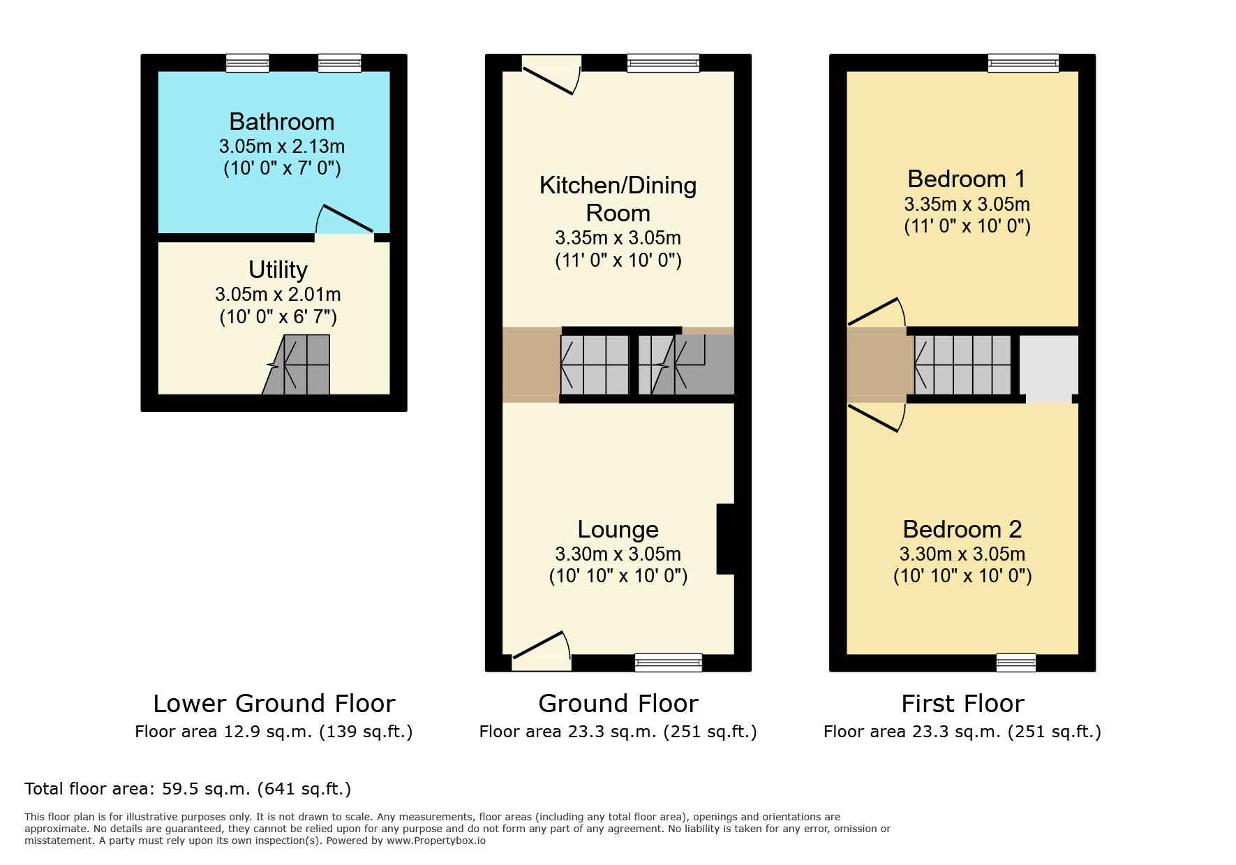 Floorplan of 2 bedroom End Terrace House for sale, Dover Street, Maidstone, Kent, ME16