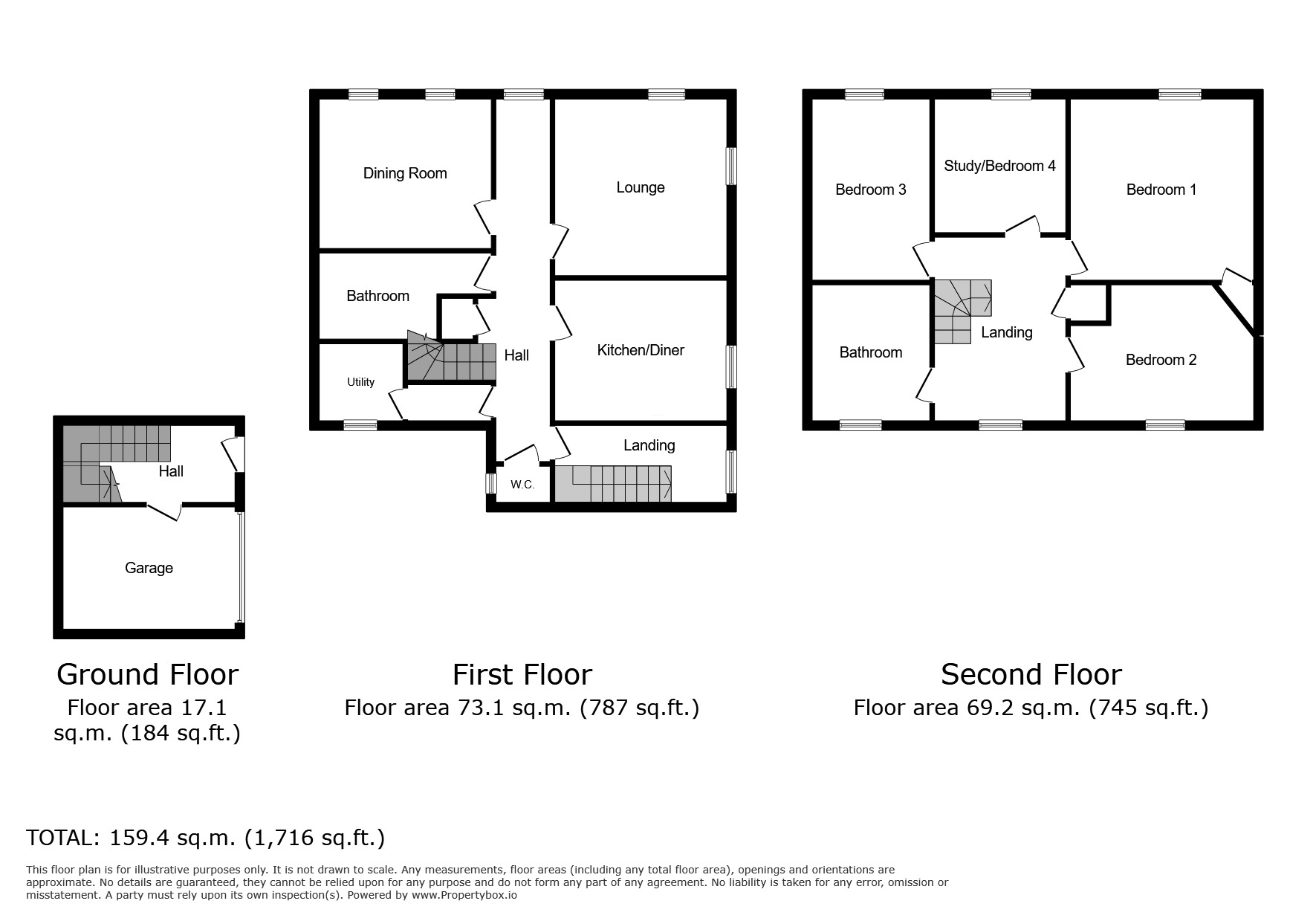 Floorplan of 4 bedroom End Terrace House to rent, Panmure Terrace, Montrose, Angus, DD10