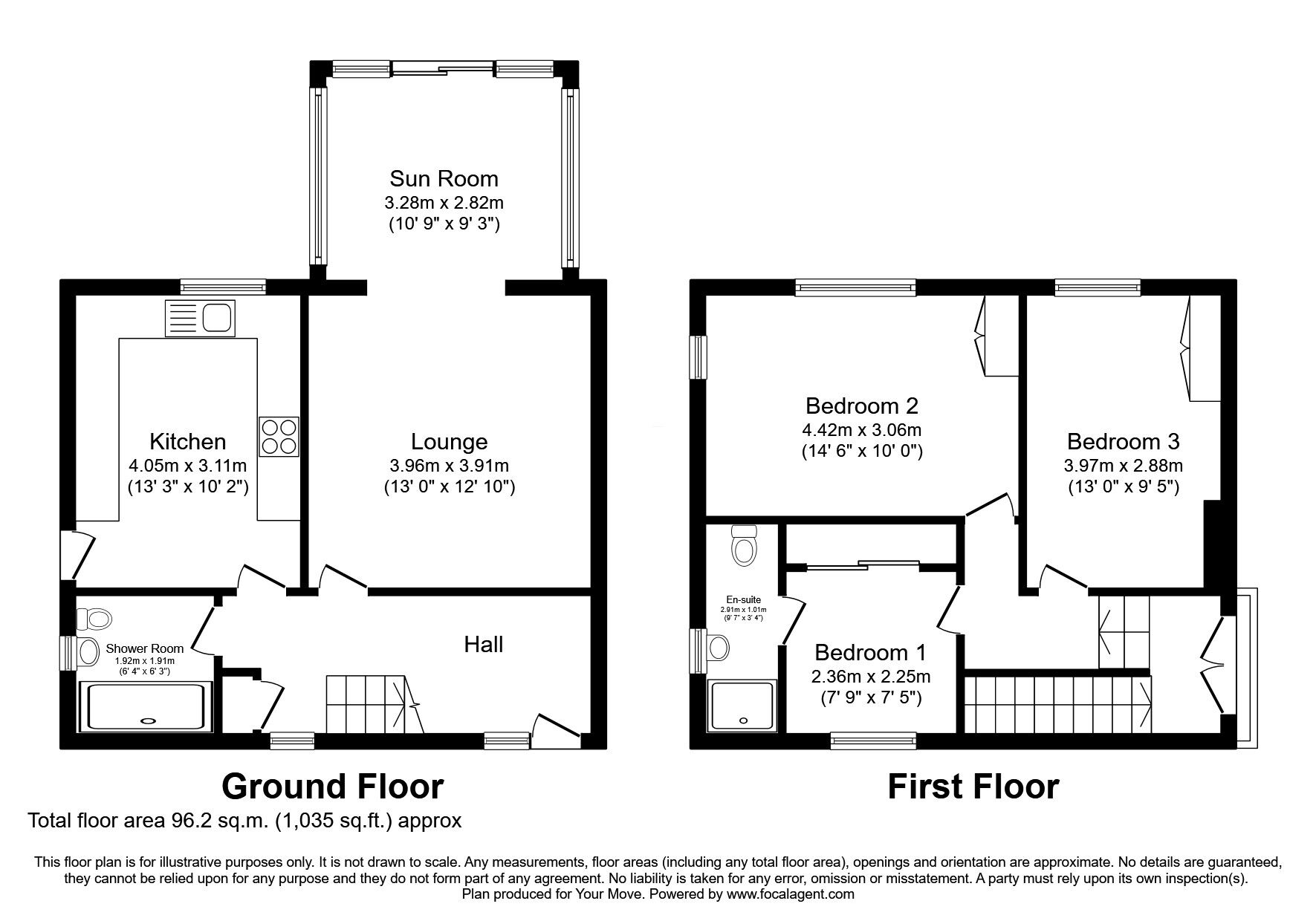 Floorplan of 3 bedroom Semi Detached House for sale, India Street, Montrose, Angus, DD10