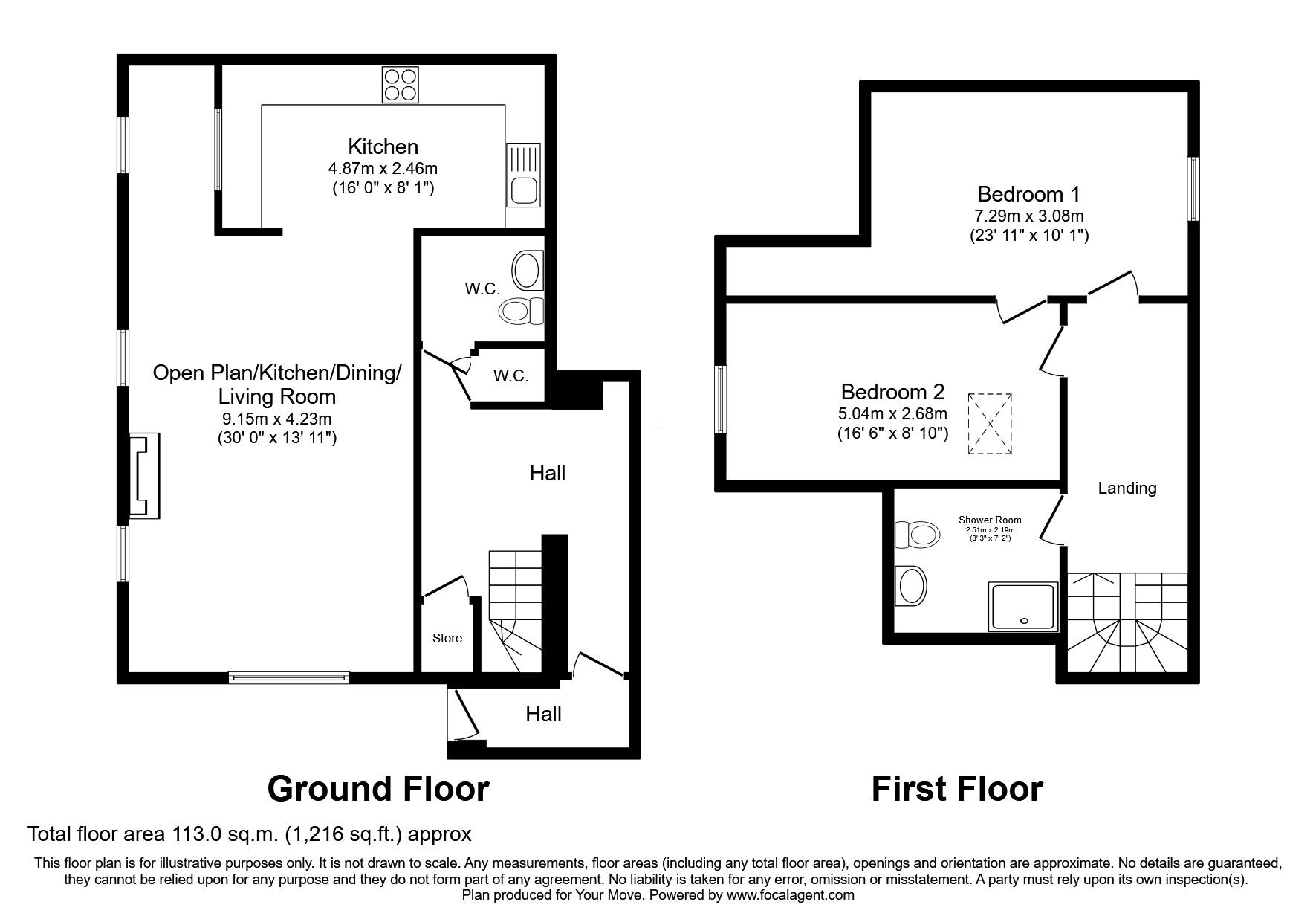 Floorplan of 2 bedroom Mid Terrace House for sale, Nursery Lane, Brechin, Angus, DD9