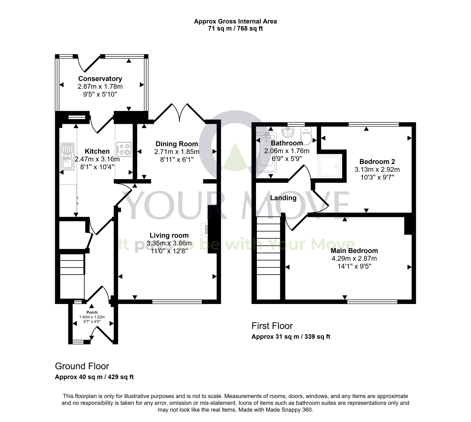 Floorplan of 2 bedroom End Terrace House for sale, Balunie Terrace, Dundee, Angus, DD4