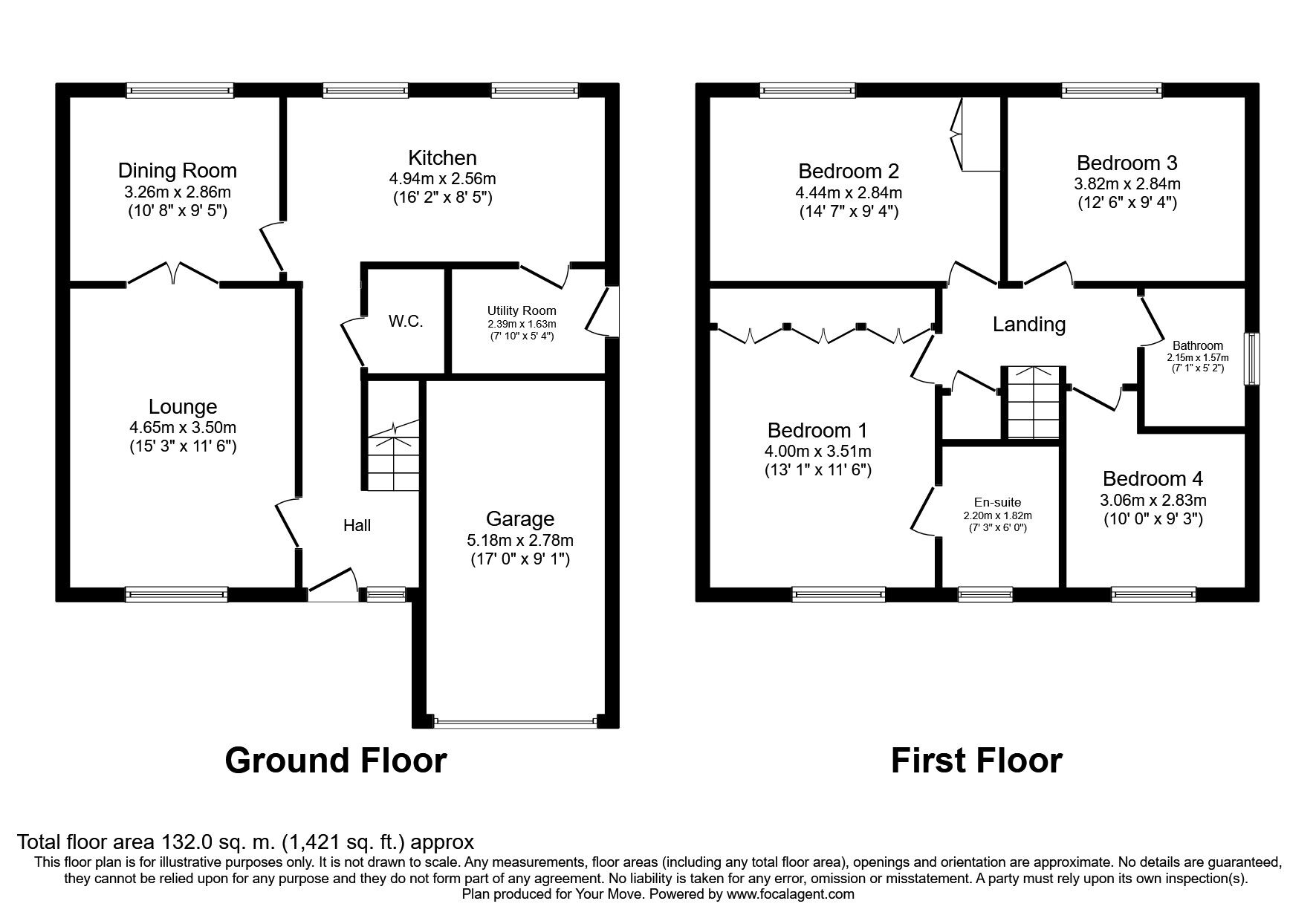 Floorplan of 4 bedroom Detached House to rent, Seaton Way, Crapstone, Devon, PL20