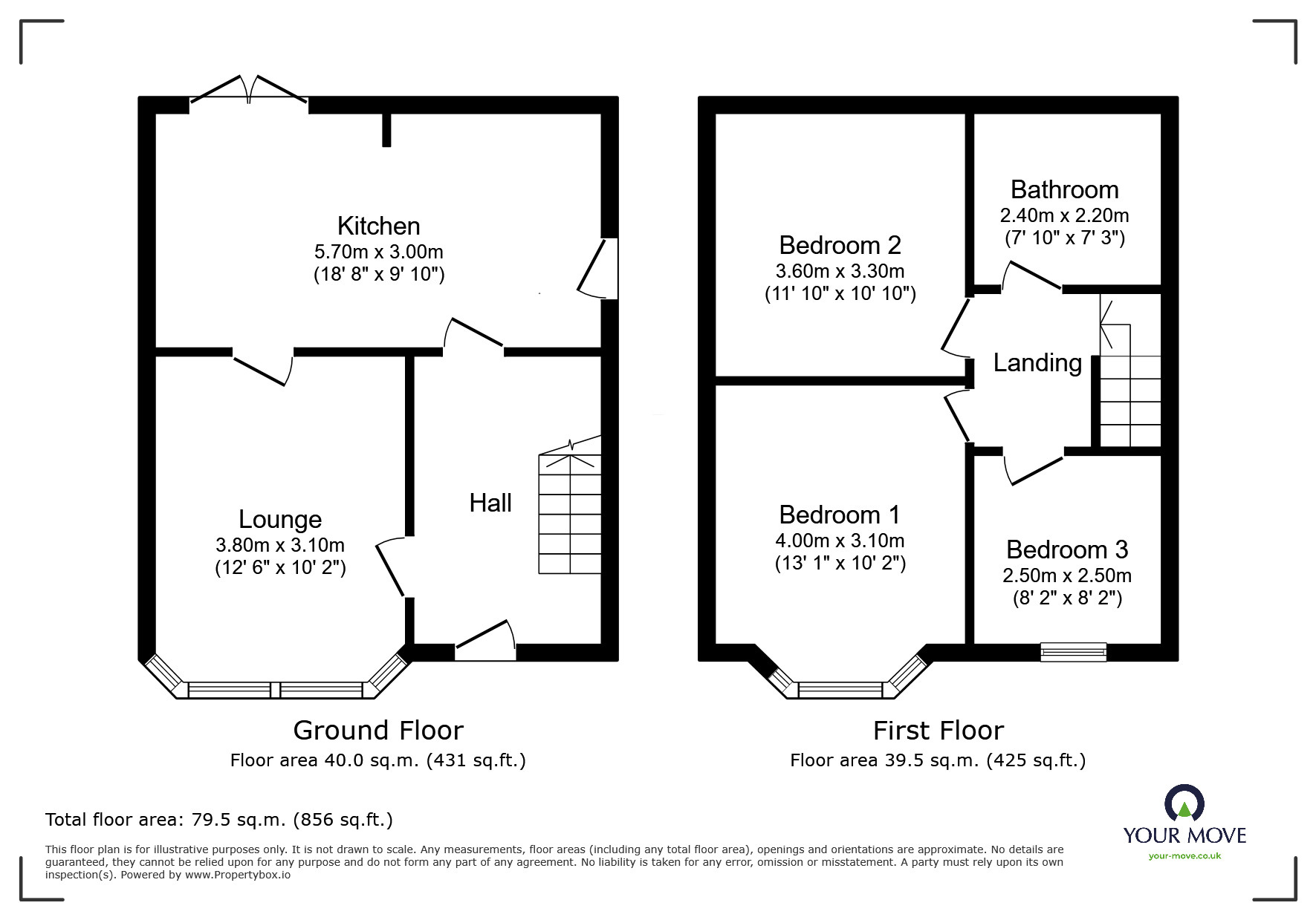 Floorplan of 3 bedroom Semi Detached House for sale, Uxbridge Drive, Plymouth, Devon, PL5