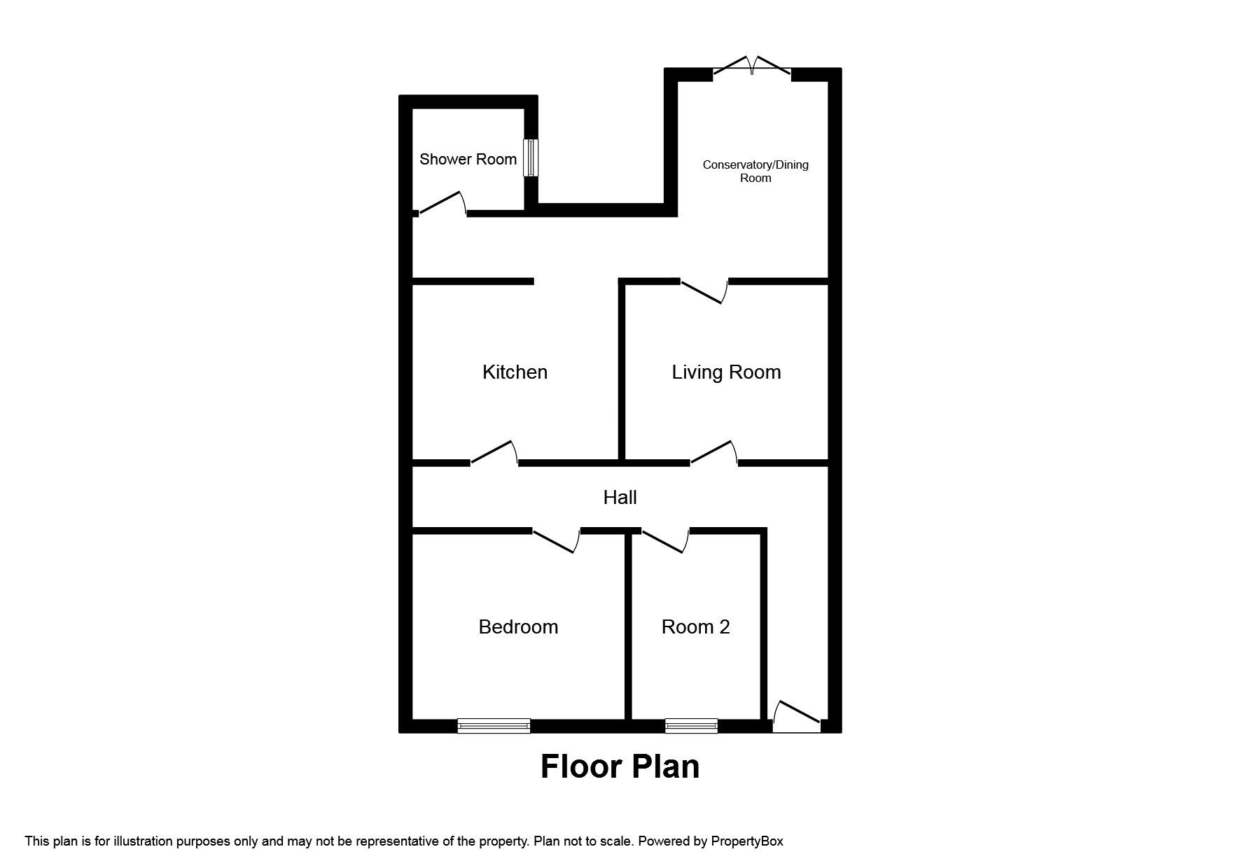 Floorplan of 2 bedroom  Flat for sale, North Road East, Plymouth, Devon, PL4