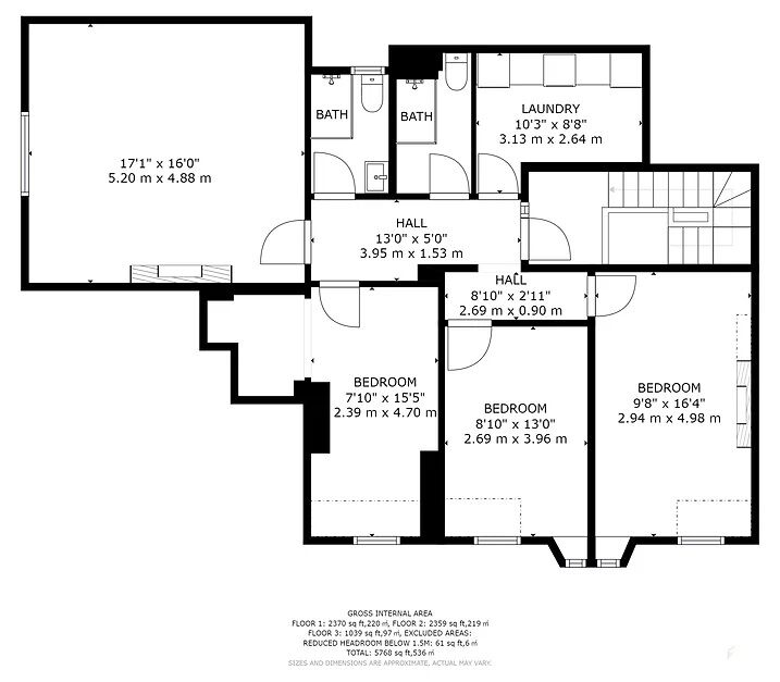 Floorplan of 3 bedroom  Room to rent, Whitefield Terrace, Greenbank Road, Devon, PL4