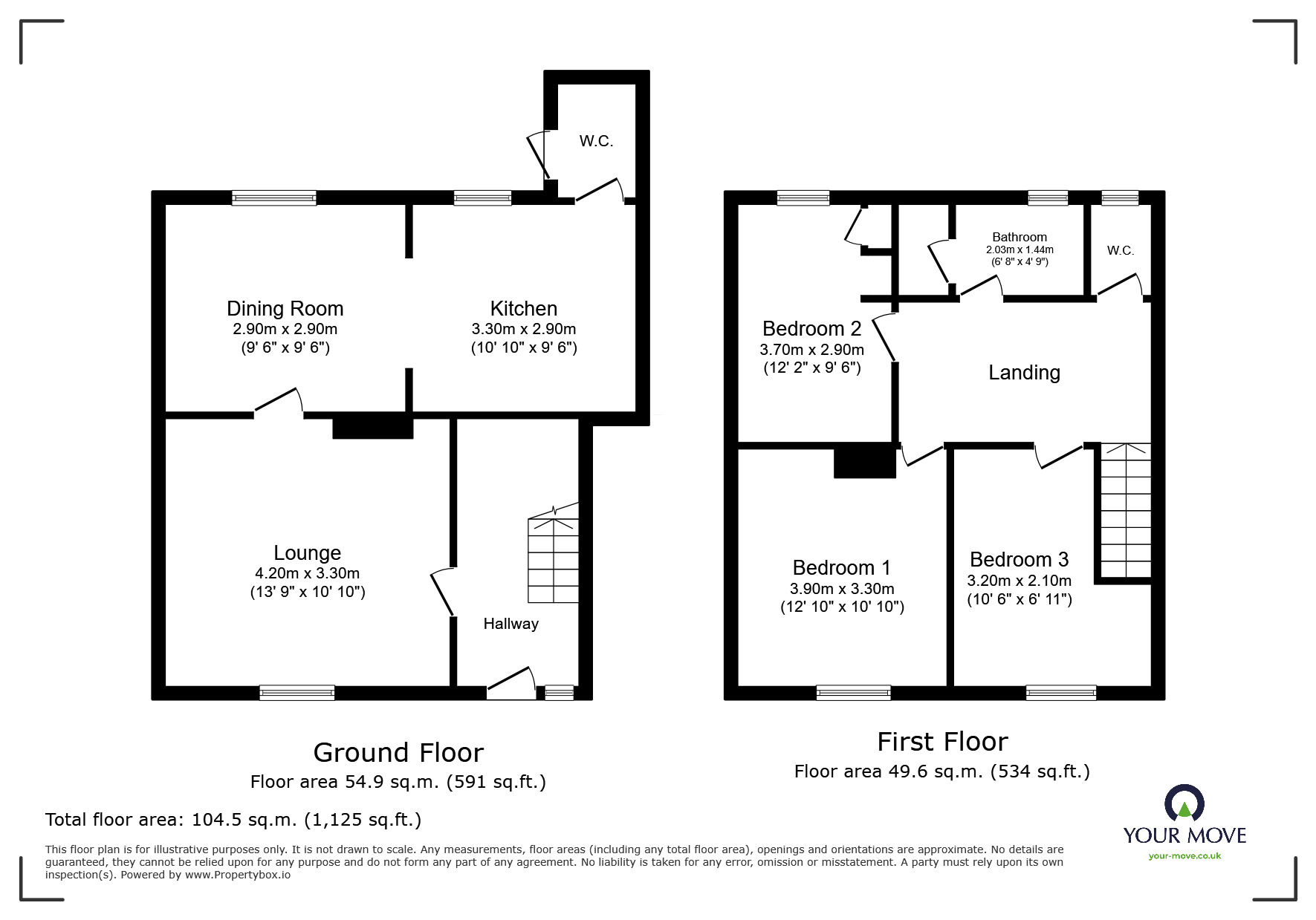 Floorplan of 3 bedroom Mid Terrace House for sale, Melrose Avenue, Plymouth, Devon, PL2