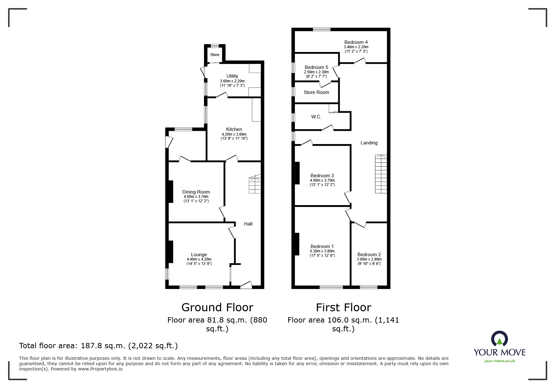 Floorplan of 5 bedroom Mid Terrace House for sale, Peverell Park Road, Plymouth, Devon, PL3