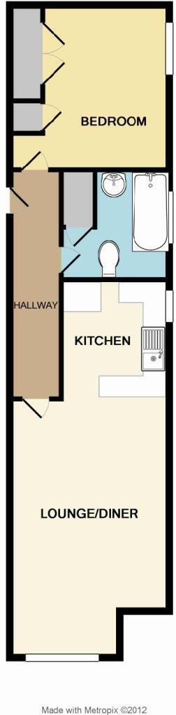 Floorplan of 1 bedroom  Flat for sale, Hawkers Avenue, Plymouth, Devon, PL4