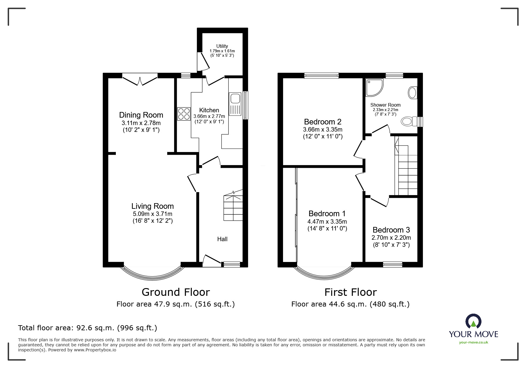 Floorplan of 3 bedroom Semi Detached House for sale, Conway Gardens, Plymouth, Devon, PL2