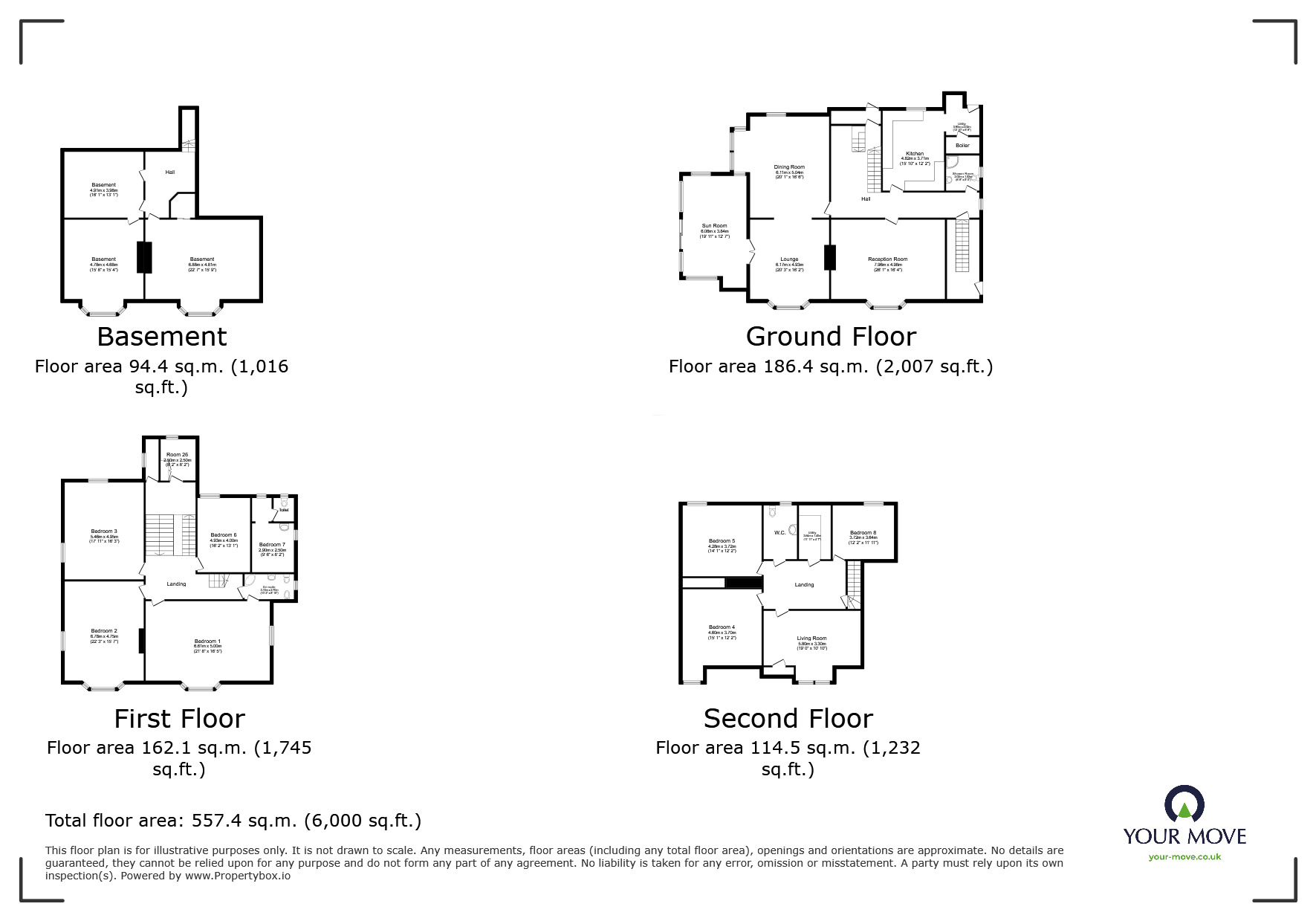 Floorplan of 8 bedroom Detached House for sale, Mannamead Road, Plymouth, City Of Plymouth, PL3