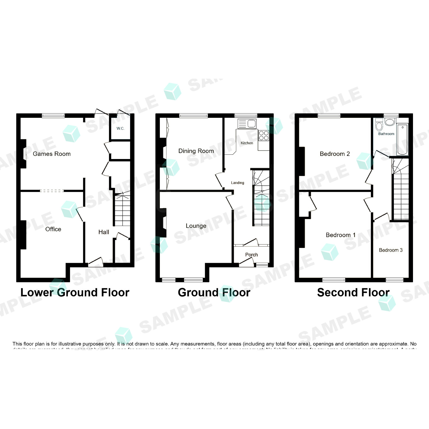 Floorplan of 2 bedroom Detached Bungalow for sale, Old Woodlands Road, Plymouth, Devon, PL5