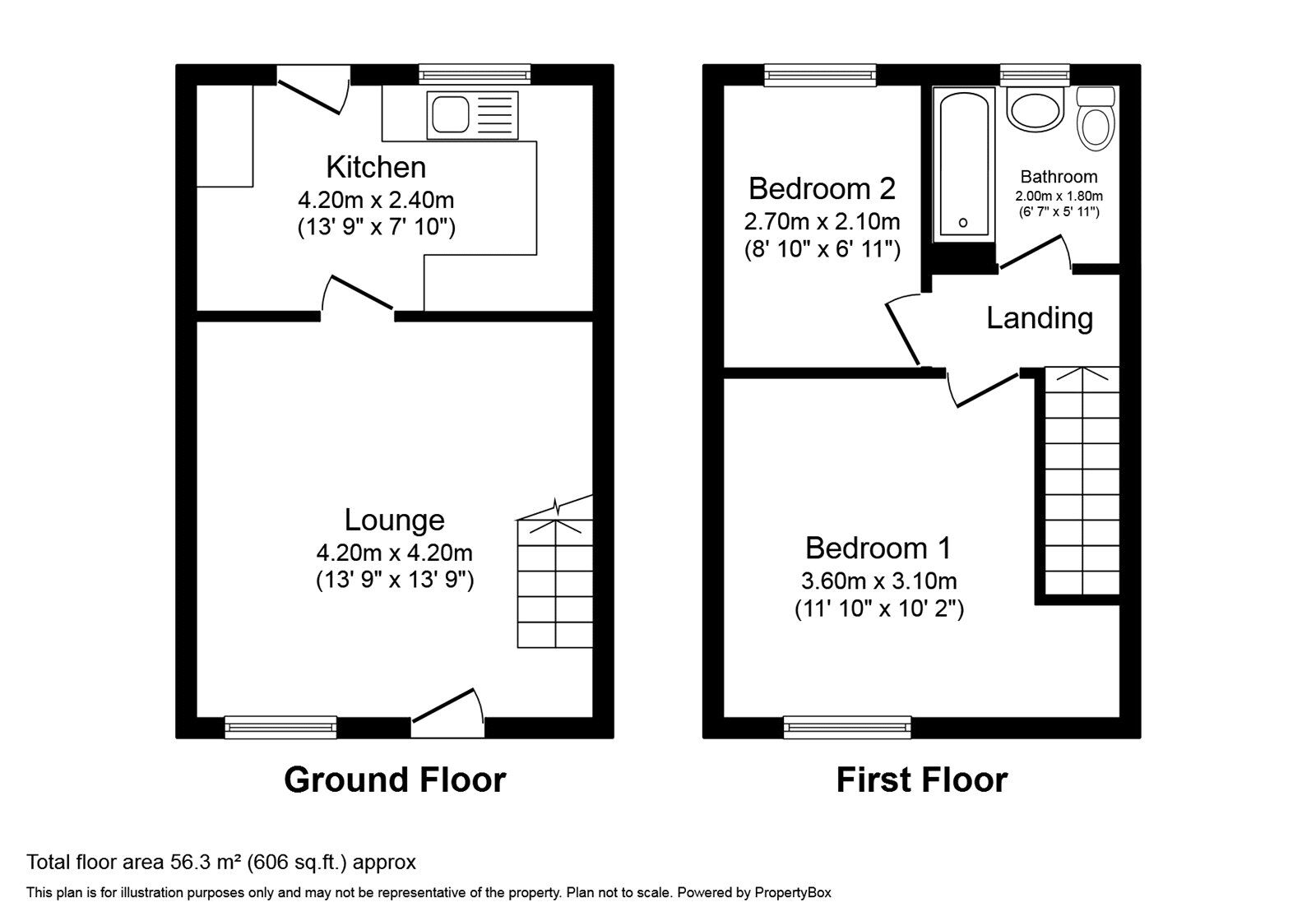 2 bedroom Mid Terrace House for sale, Drum Way, Heathfield, TQ12 £200,000