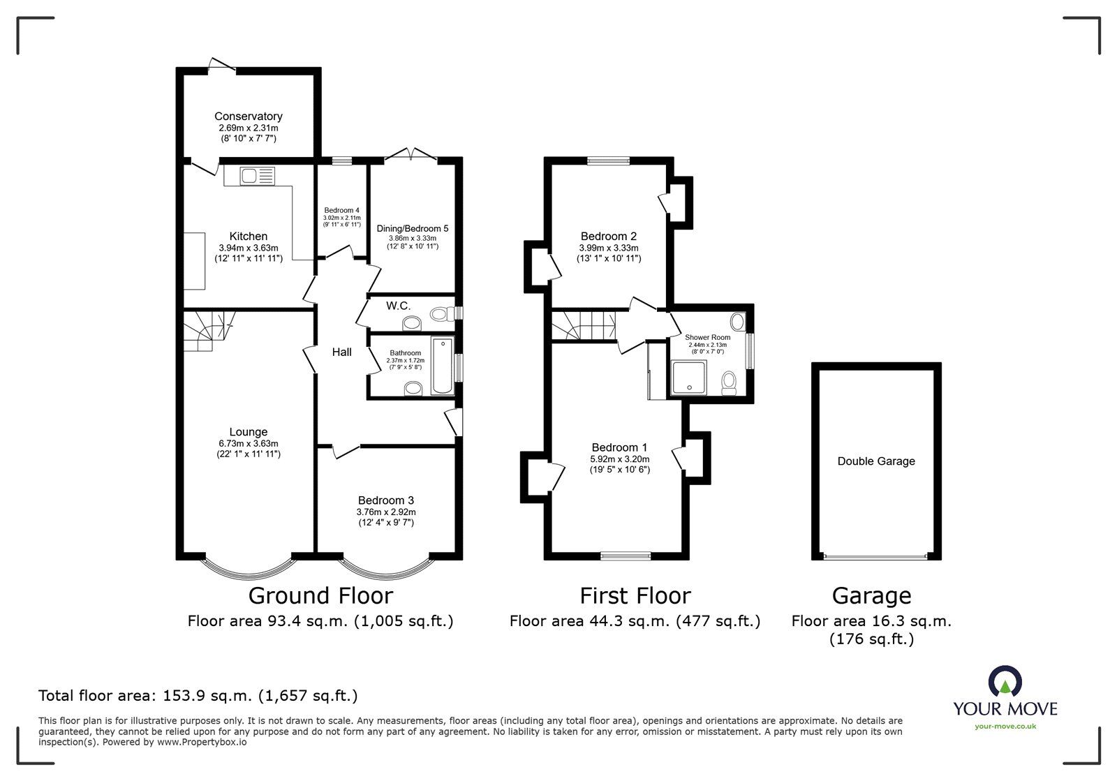Floorplan of 4 bedroom Detached House for sale, Fern Road, Newton Abbot, Devon, TQ12