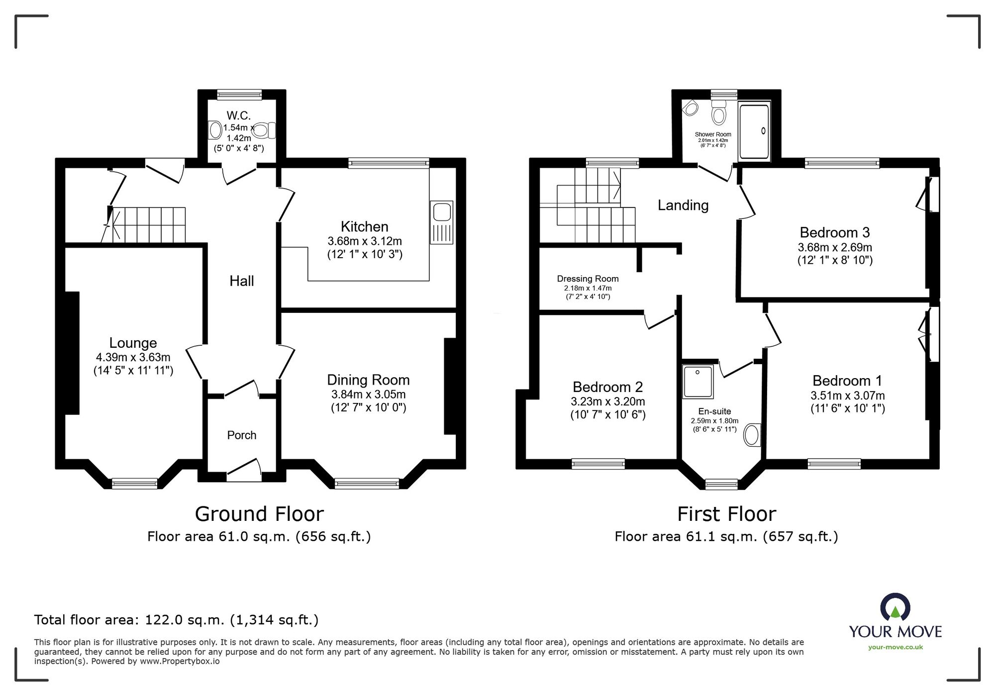 Floorplan of 3 bedroom Mid Terrace House for sale, Mount Pleasant Road, Newton Abbot, Devon, TQ12