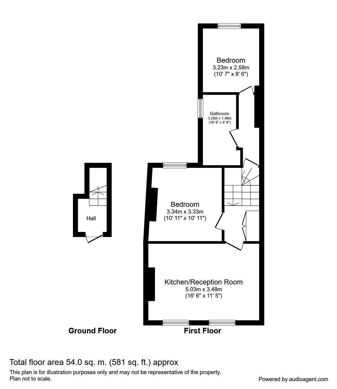 Floorplan of 2 bedroom  Flat to rent, London, SE14