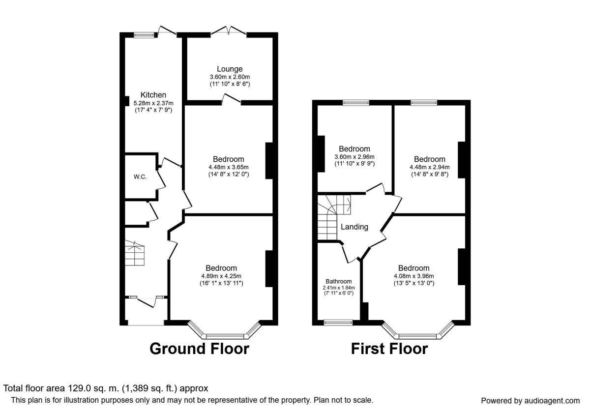 Floorplan of 4 bedroom Semi Detached House to rent, Sandrock Road, London, SE13